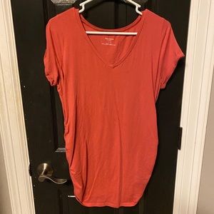Coral maternity top